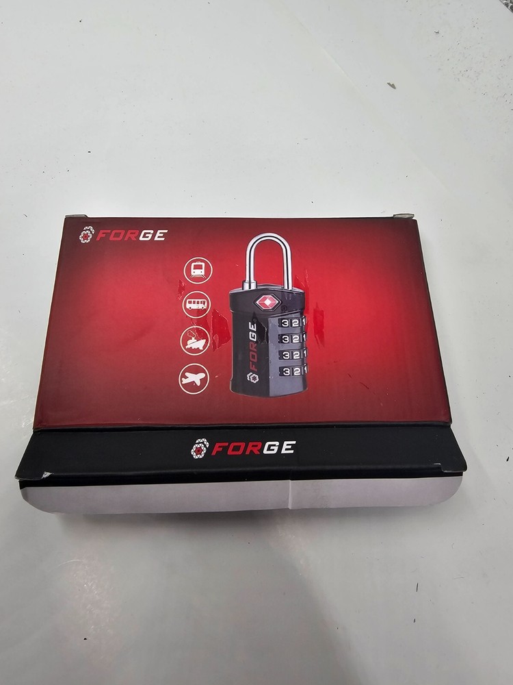 8-Pack Forge Luggage Combination Lock TSA17019 Easy Read Dials Black