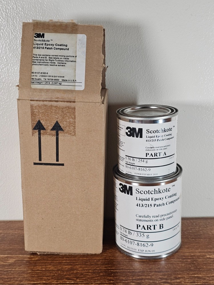 3M Scotchkote Liquid Epoxy Coating 413/215 Patch Compound EXP 2010