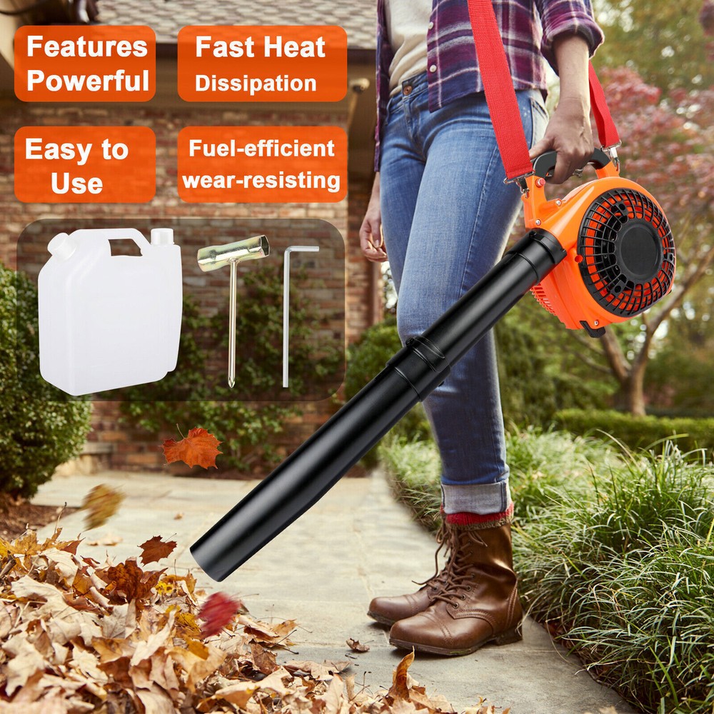 🔥26CC Handheld Leaf Blower Powerful 2-Stroke Air Cooled Engine Heavy Duty Grass