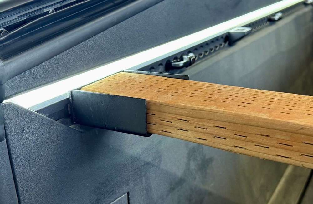 2x4 stud brackets for L-Track cargo systems and Cybertrucks (Pair)