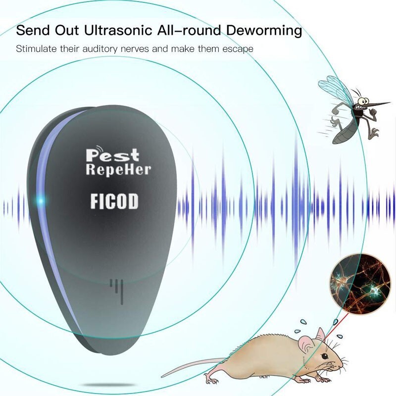 6Pack Ultrasonic Pest Insect Rodent Repeller Mice Rat Bug Electronic Plug-In
