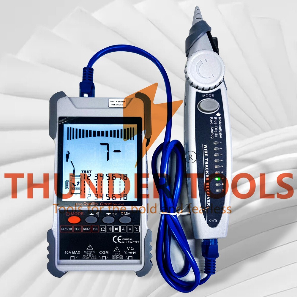 Thunder Tools KKMoon KKM618 Handheld Portable Cable Tester with LCD