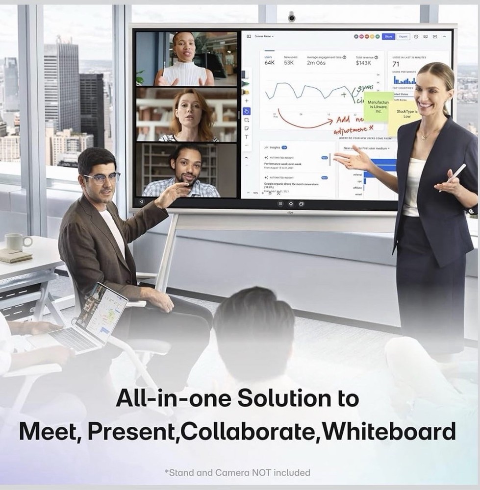 Vibe Interactive Smartboard Digital Display with Stand & Integrated Apps