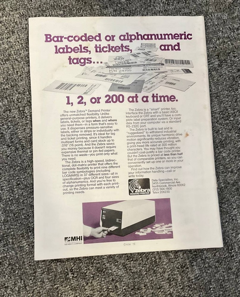 March/April 1984 Bar Code News Magazine - Uncle Sam Banks On Bar Code