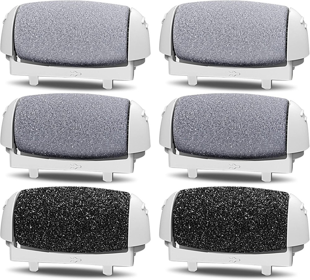 PRITECH Callus Removers 6 Pack Replacement Rollers Heads for 6 Corse