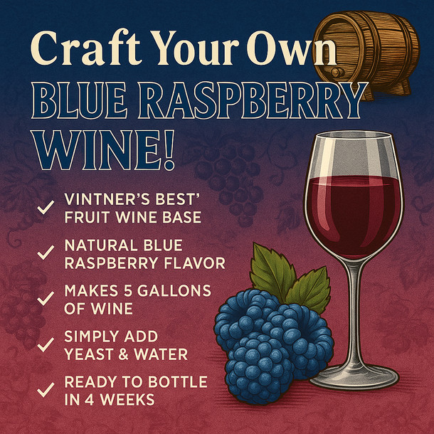 LD branded Vintner's Best Blue Raspberry Fruit Wine Base