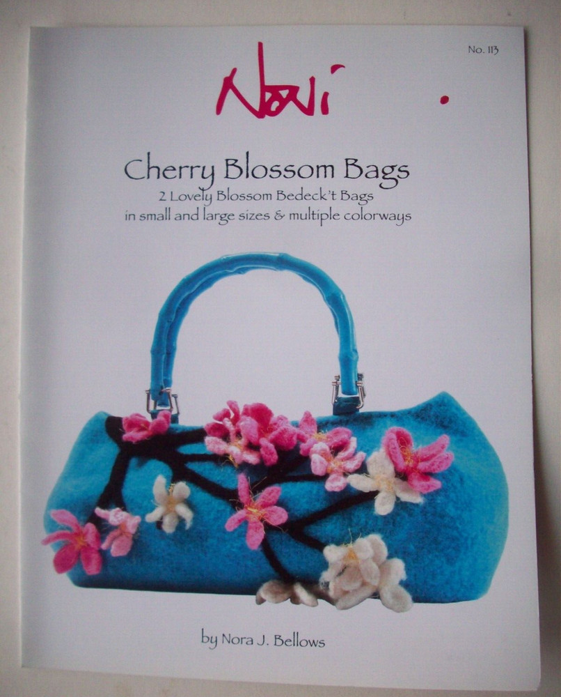 Cherry Blossom Bags knitting pattern Noni