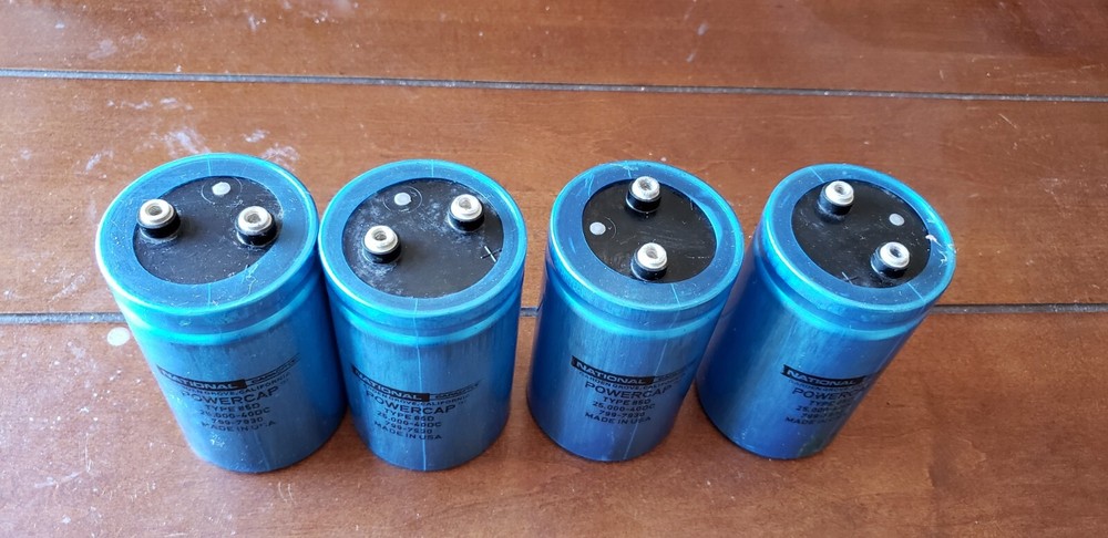 4 car audio capacitors old school