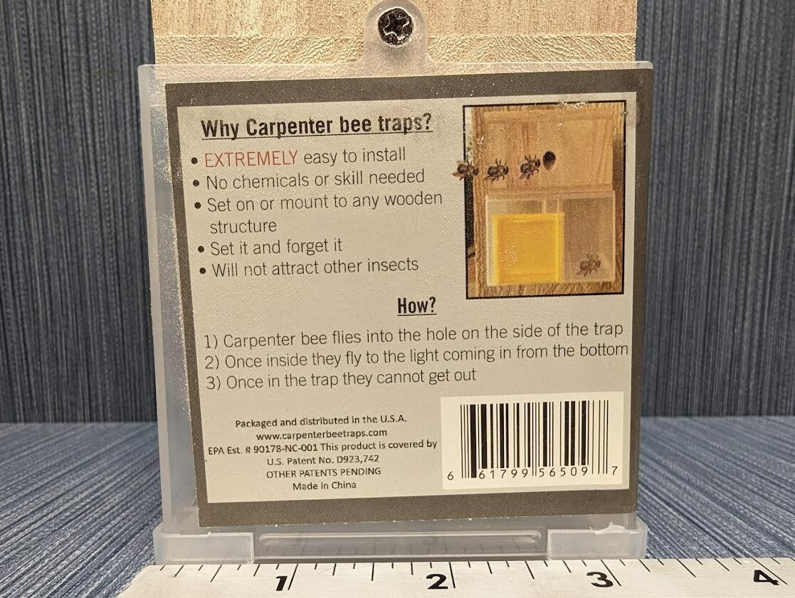 Lot of 6 x Bees N Things Outdoor Carpenter Bee Hanging Trap with 15 ft. Coverage