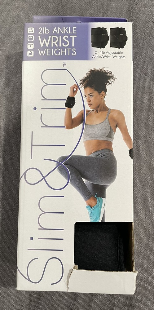Slim&Trim 2lb Wrist Ankle Weights Black