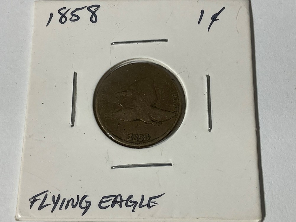 1858 Flying Eagle Cent Penny 1c coin