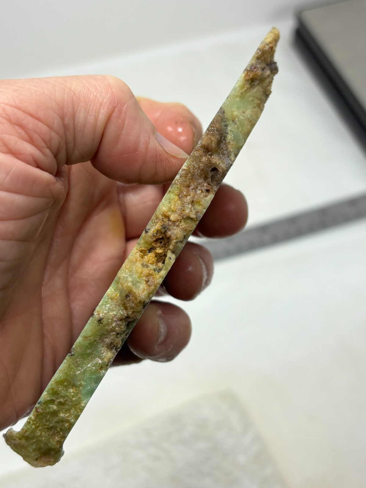 Indo Dendritic Chrysoprase Slab Cabbing Lapidary Collecting Combo Ship Avail