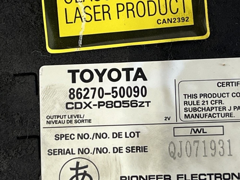 1997 LEXUS LS400 CD DISC CHANGER 86270-50090