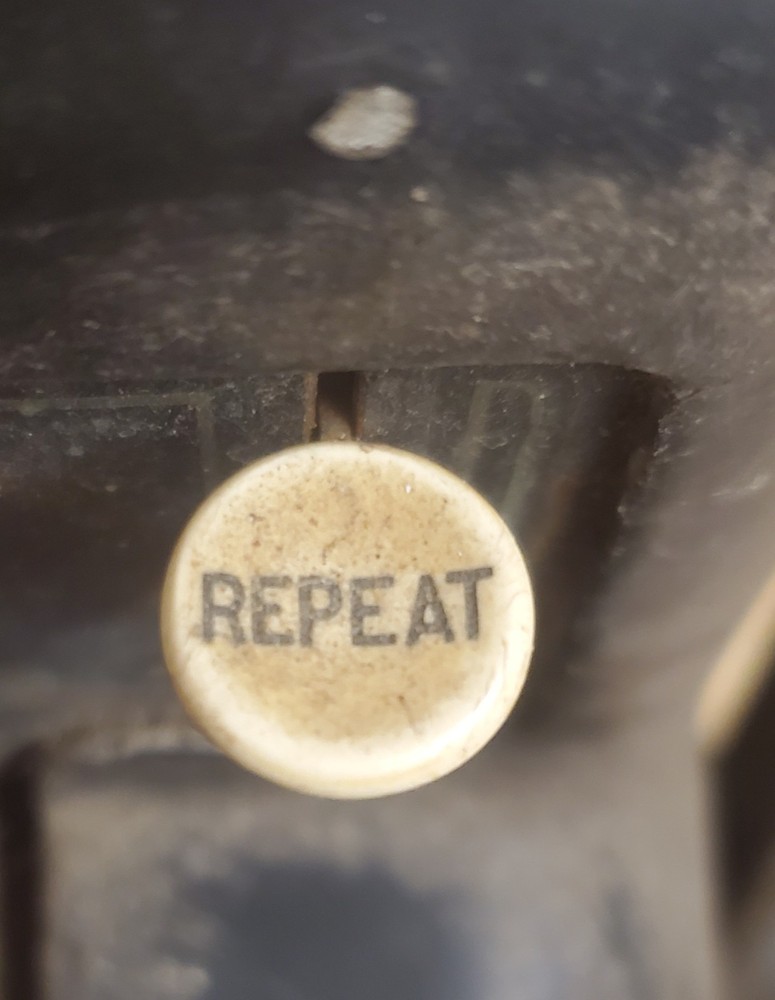 ANTIQUE Burrough's Hand Crank 6 Column Adding Machine Rust Patina Cast Iron