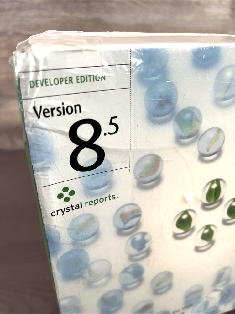 Crystal Reports 8.5 Developer Edition Windows New Factory Sealed Box