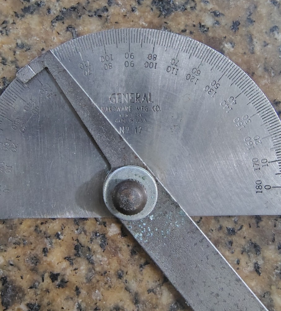 🗽 GENERAL NO 17 ROUND HEAD PROTRACTOR