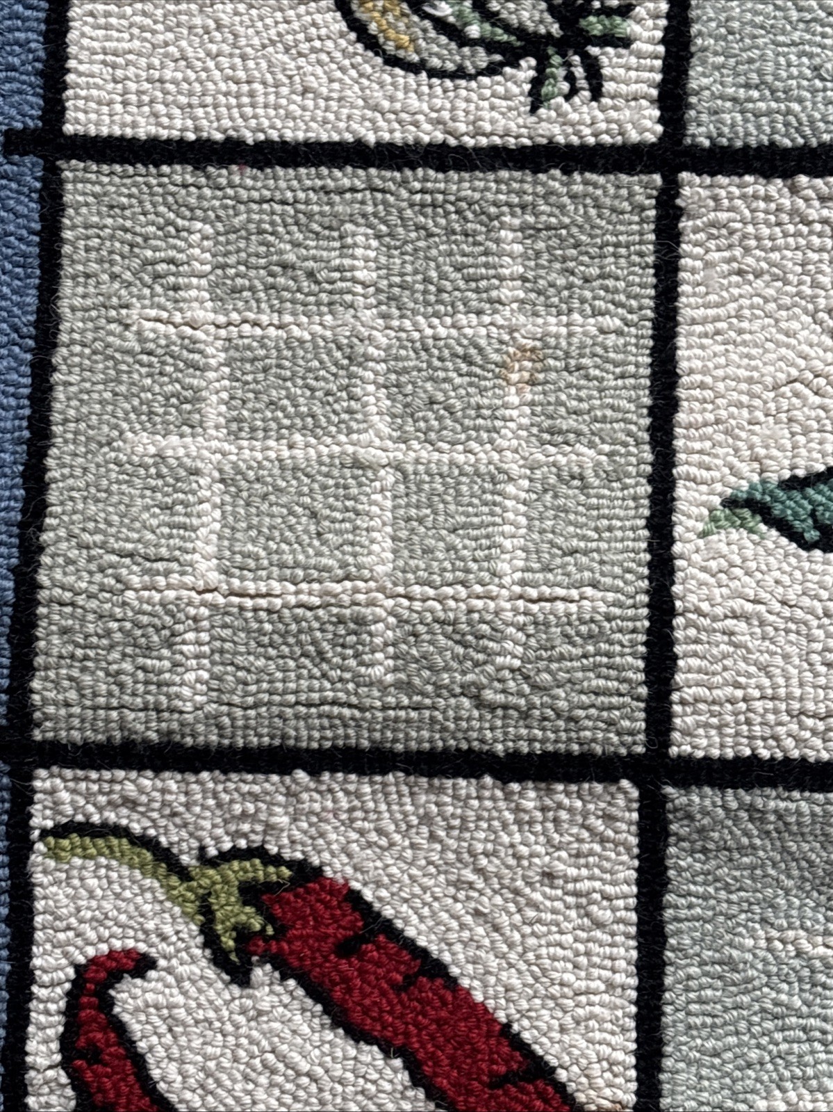 Claire Murray * Vegetables Garden RUNNER * 100% Wool Hand-made Rug 24x65