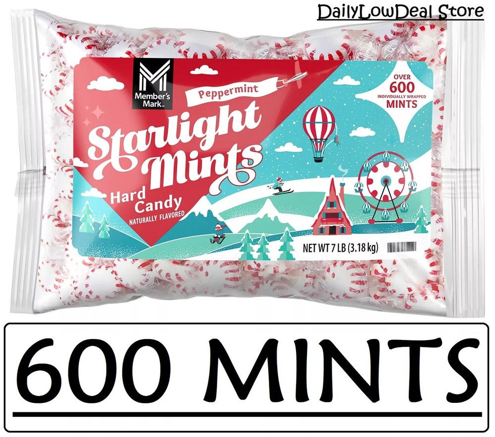 Member's Mark Starlight Mints Hard Candy, 7 lbs. (Total 600 Mints)
