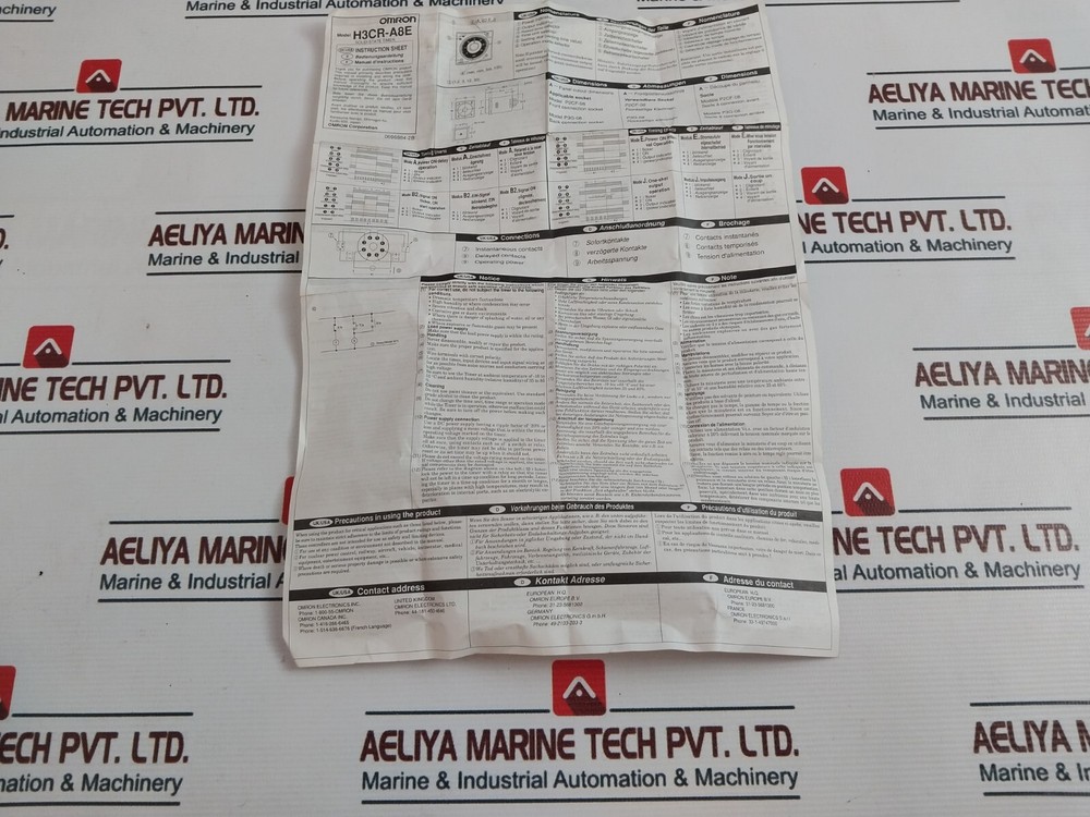 Omron H3CR-A8E Solid-state Timer 0-30 Sec 100-240VAC 50/60Hz