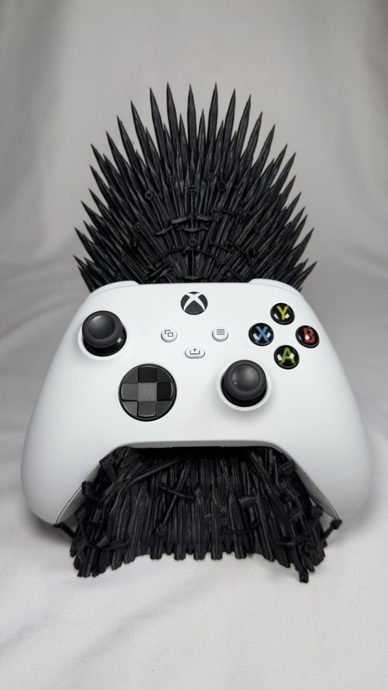 Black Iron Throne Controller Stand for Xbox Series X & PlayStation 5 Controllers