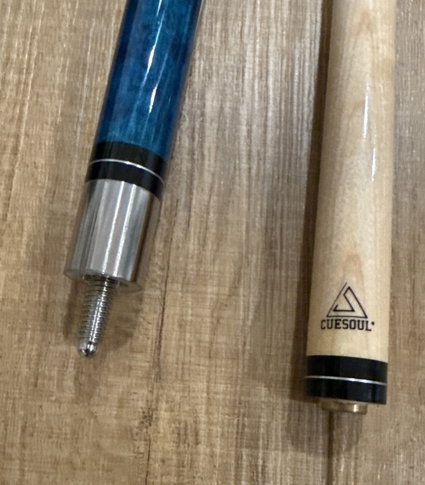 CUESOUL 58” 19oz Maple Pool Cue Stick With Case