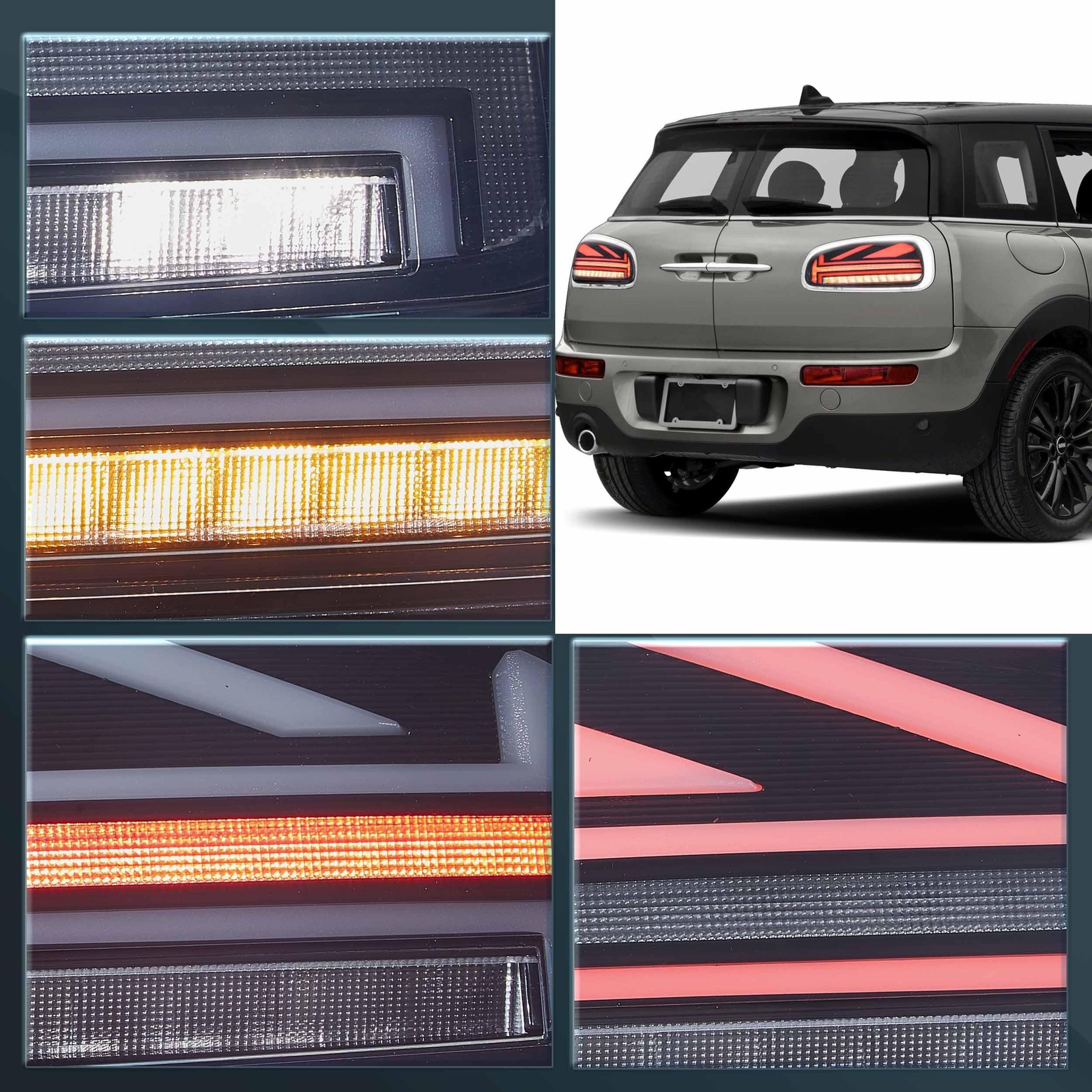 Taillights Fit for 2015-2023 BMW Mini Clubman F54 LCL F54 F54N, Smoked