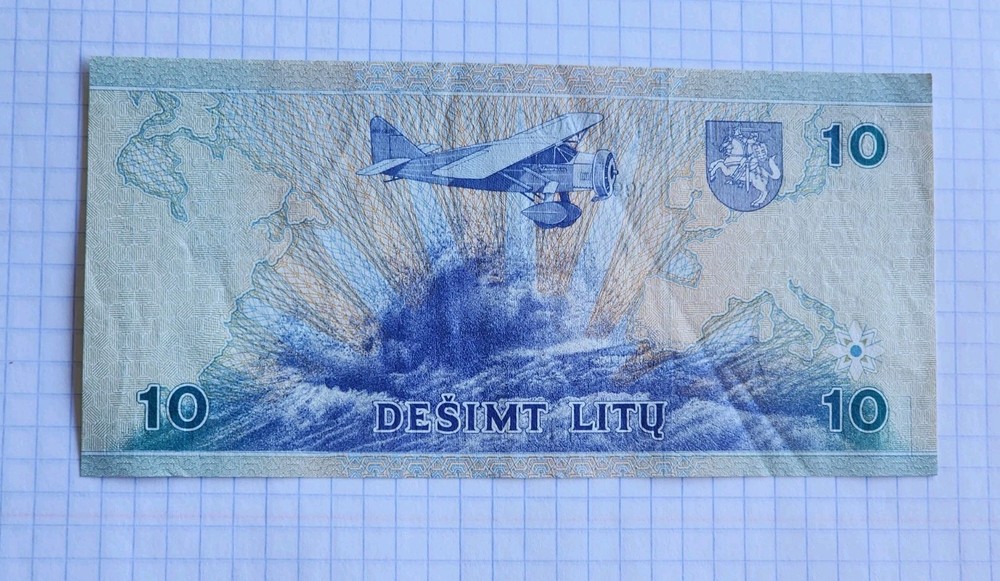 Lithuania, 10 Litu 1997 XF BANKNOTE