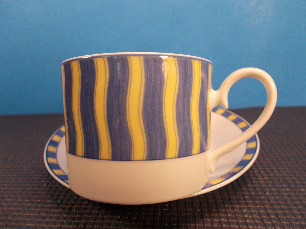 Noritake China Summer Waves 4096 Pattern Cup & Saucer Set