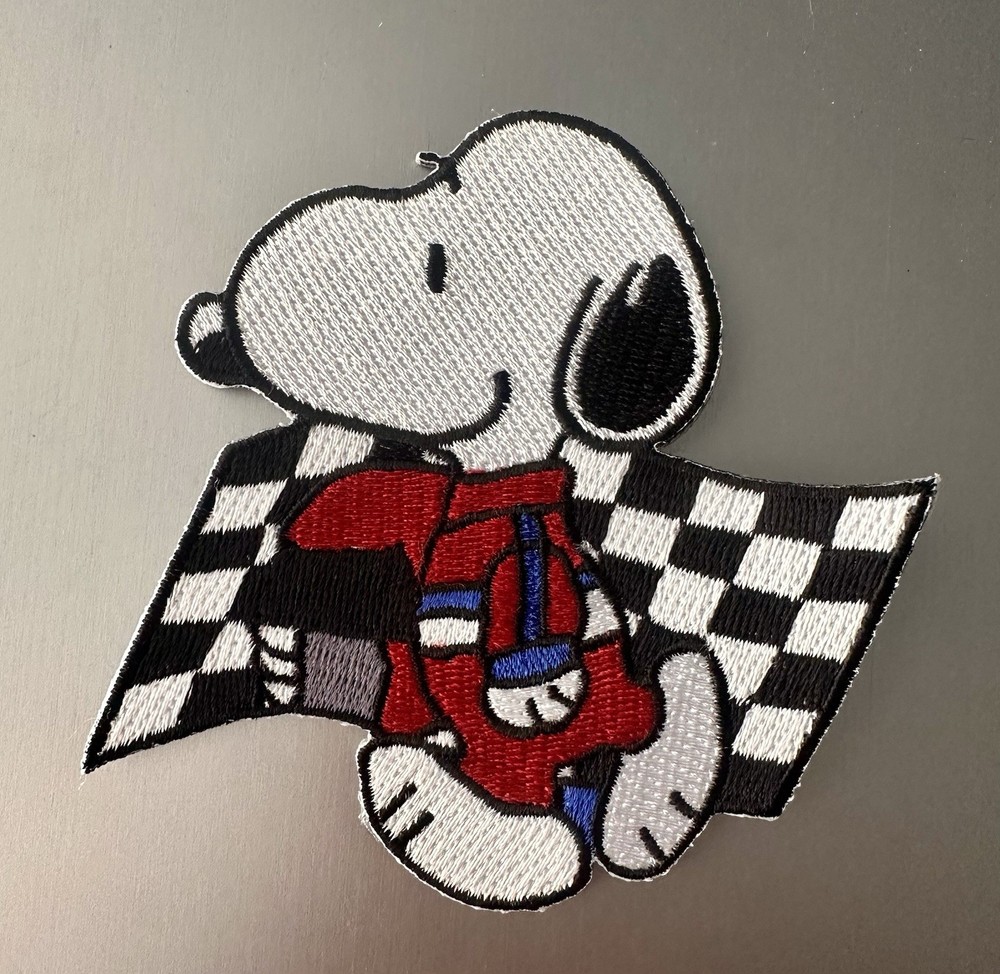 Snoooy Race Racing Logo Patch ONE Iron on PATCH 3.5”
