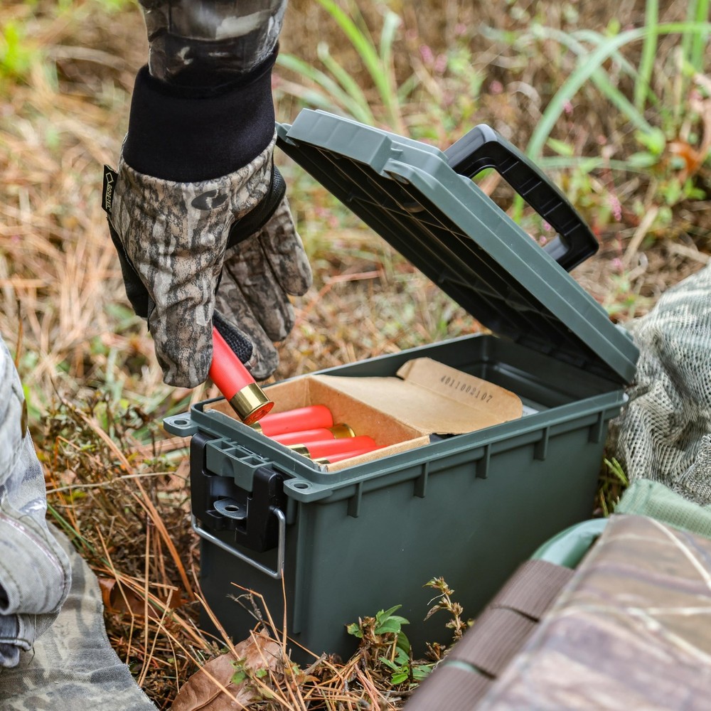 Sheffield 12626 Ammo Storage Box, Stackable .30 Cal Standard Single, Green
