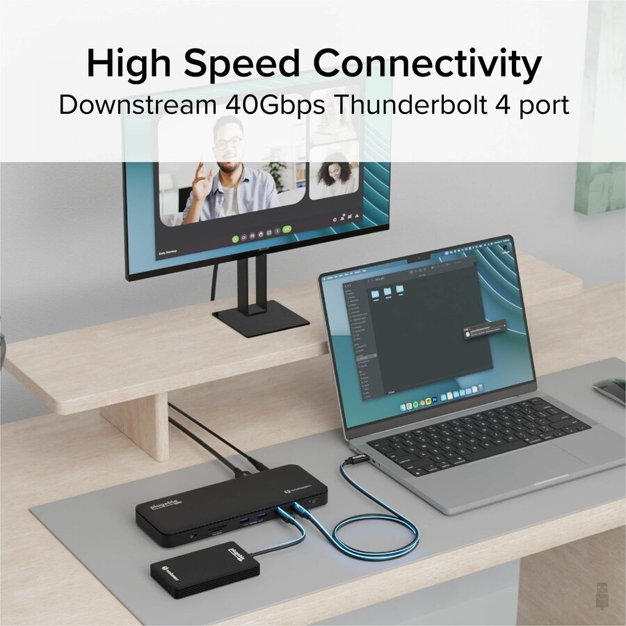 Plugable TBT4-UD5 Thunderbolt 4 Dock 100W Charging