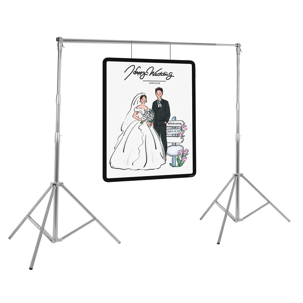 Adjustable Length Photo Video Studio Backdrop Background Support Stand With Bag.