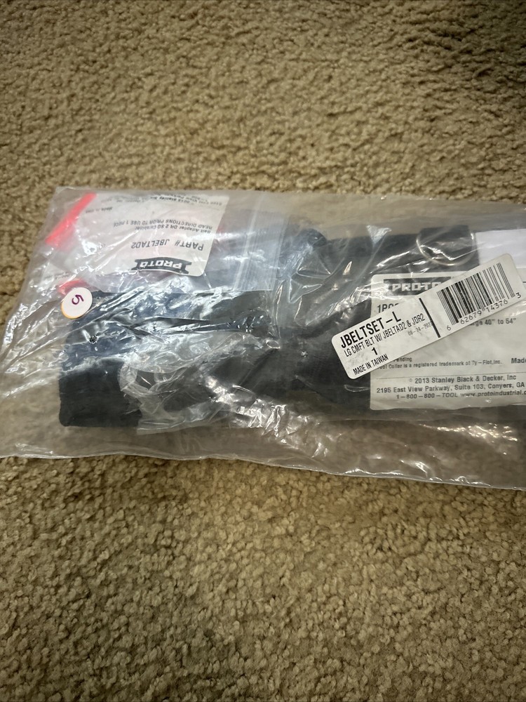 PROTO® TETHERING COMFORT BELT SET. SIZE MEDIUM (JBELTSET-M)