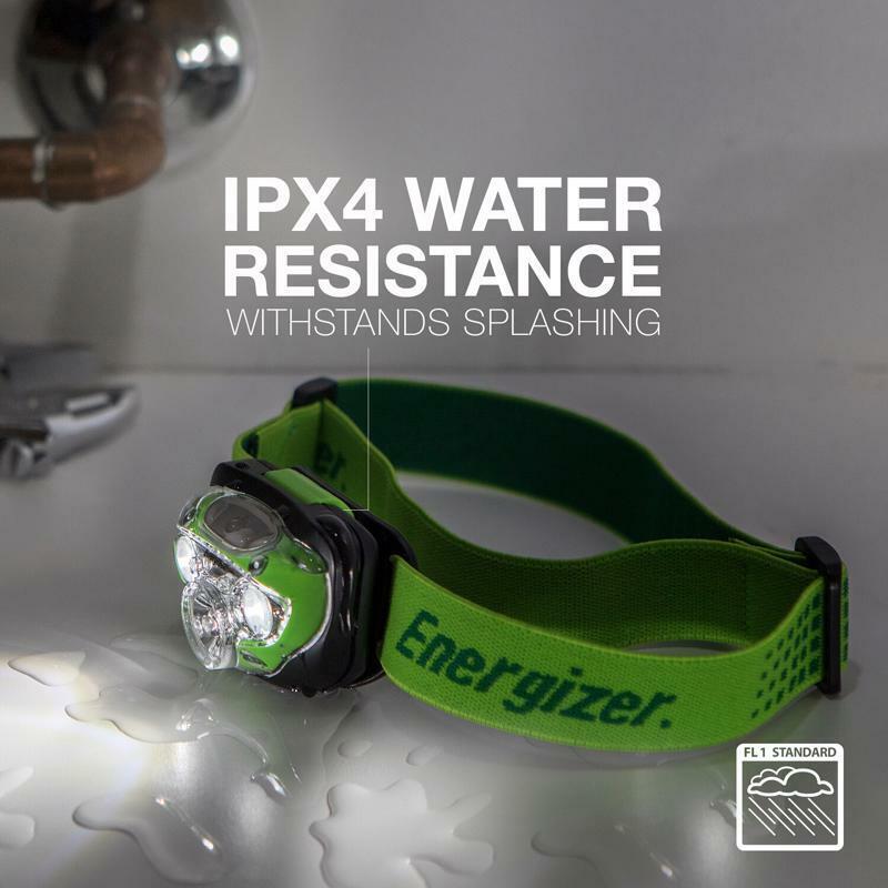 Energizer Vision HD + 350 lm Green LED Headlight AAA Battery HDC32E