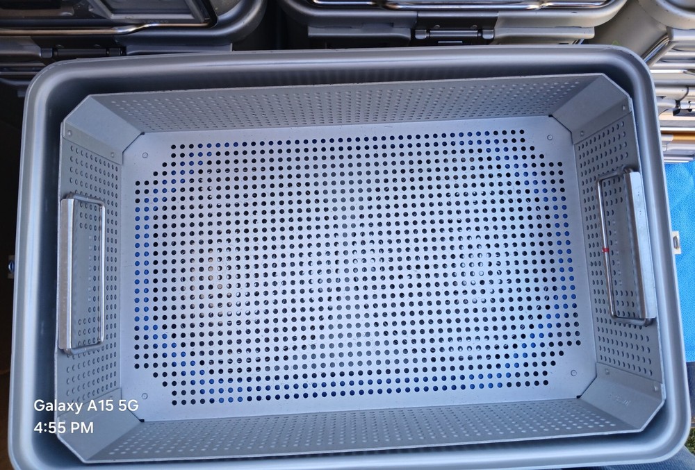 Medtronic CA850S Midas Rex MR8 Sterilizing Case w/ Basket