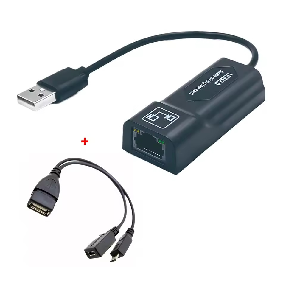 Fire TV Ethernet Adapter Micro USB to RJ45 Wired Internet Network Adapter