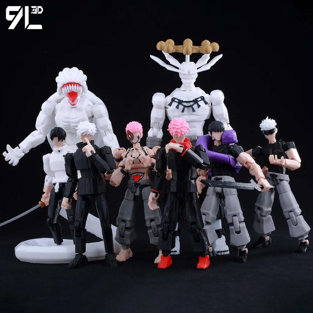 Lucky13 Jujutsu Kaisen Yuuta Rika 3D Figure Set Multi-Jointed Poseable Model