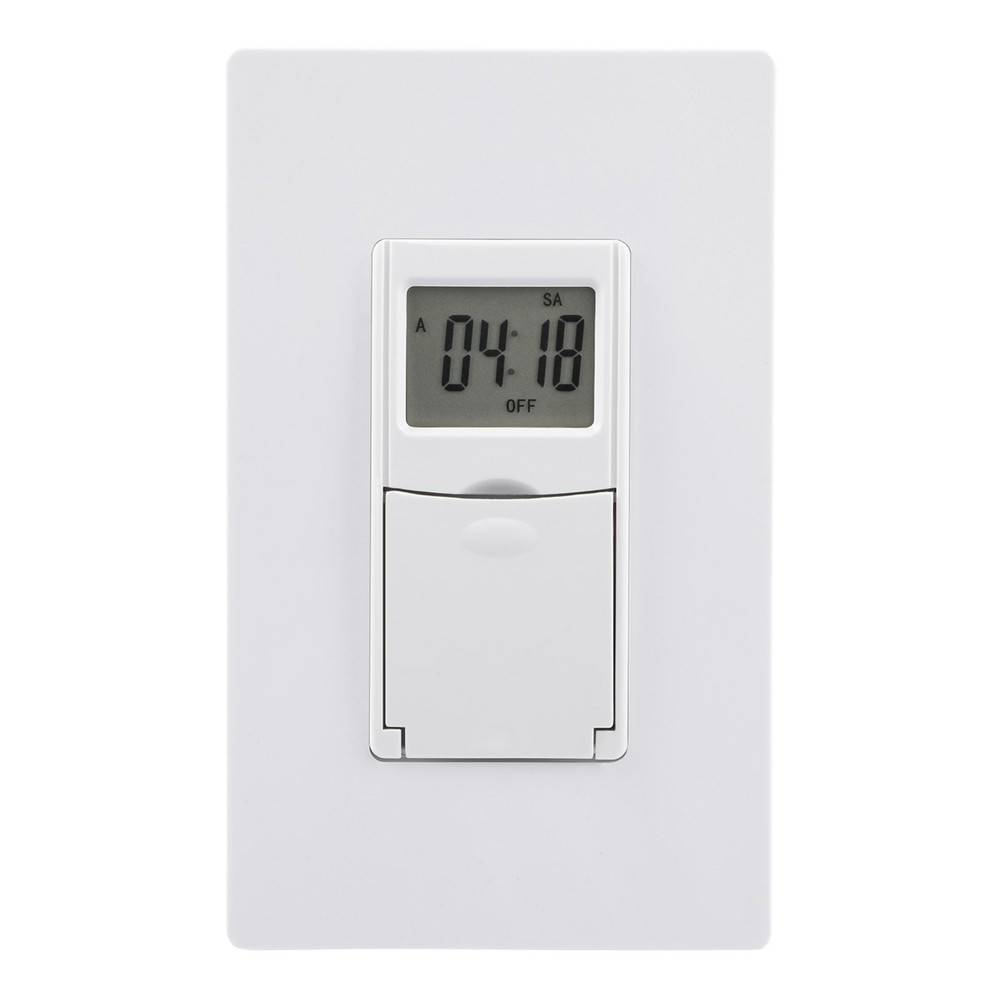 Digital Timer Switch for Lights In-Wall, 7-Day Schedule, Requires Neutral Wire
