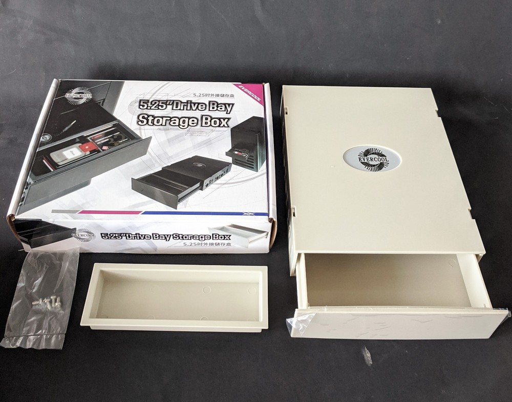 2-pack: Desktop Storage Box Organizer Drawer Optical Drives 5.25Inch Front Panel