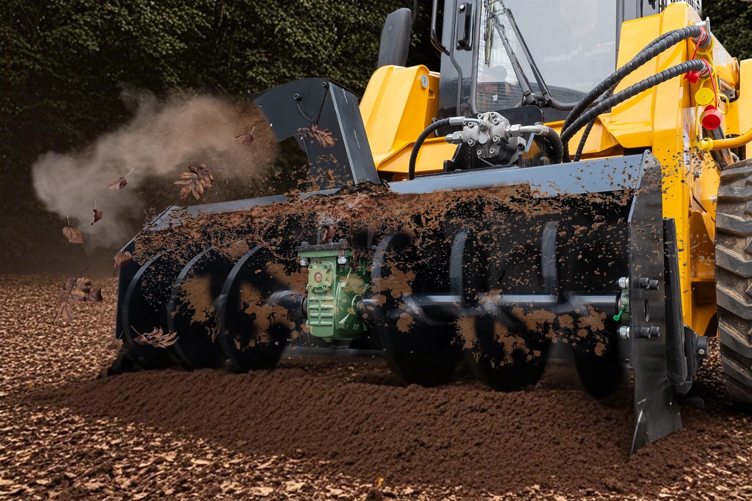 Bobcat-compatible snow blower Efficient flexible snow removal attachment