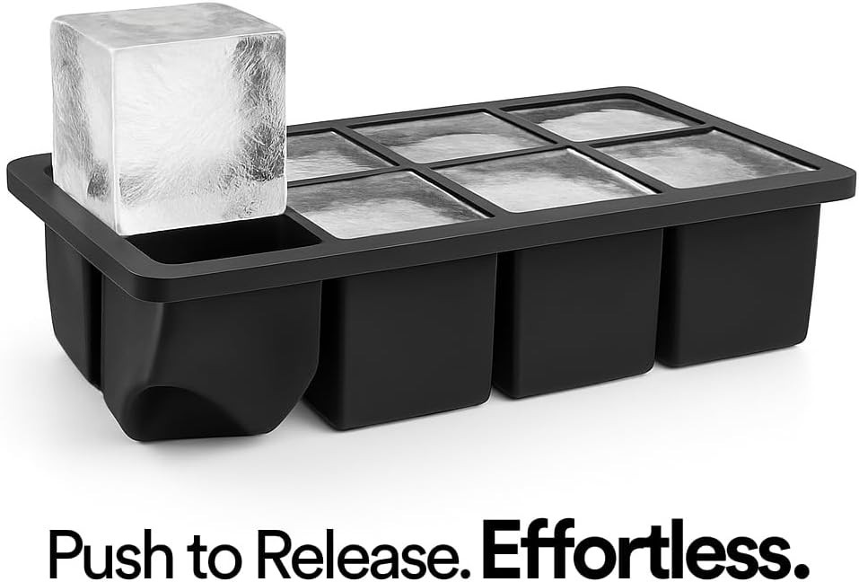 Large Silicone Ice Cube Trays - 2 Pack