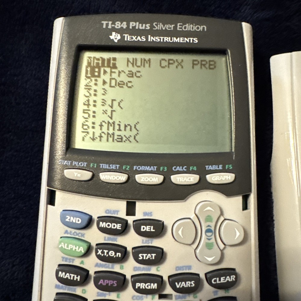 Texas Instruments TI-84 Plus Silver Edition Graphing Calculator Tested & Works