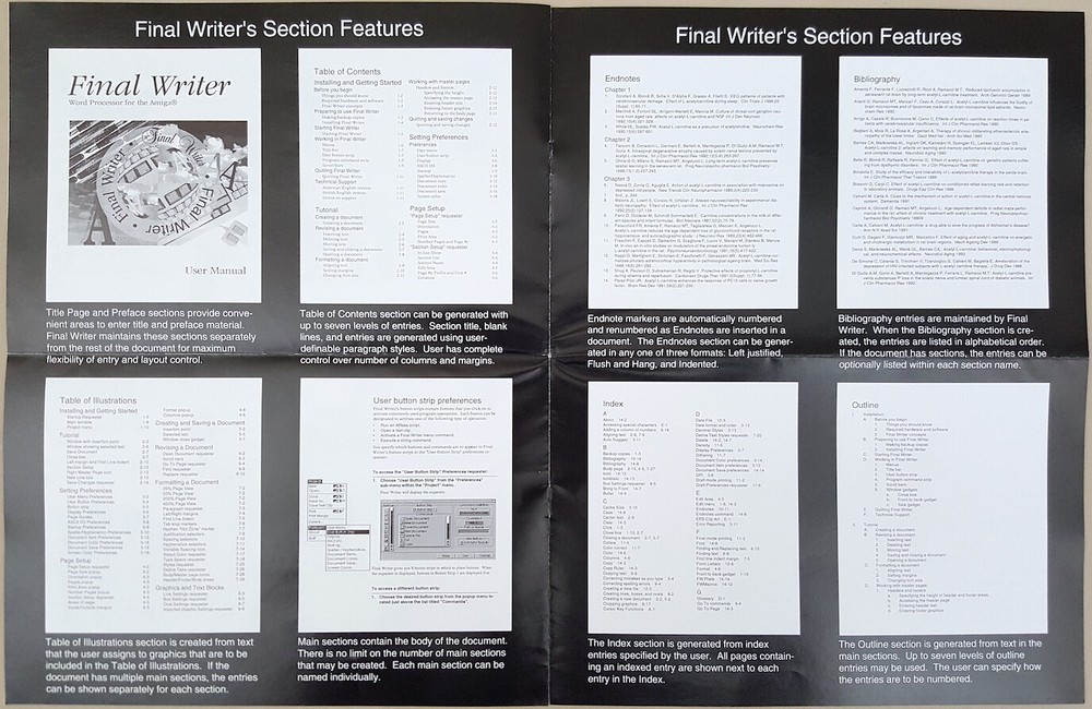 Final Writer Release 2 ©1994 SoftWood Word Processor for Commodore Amiga