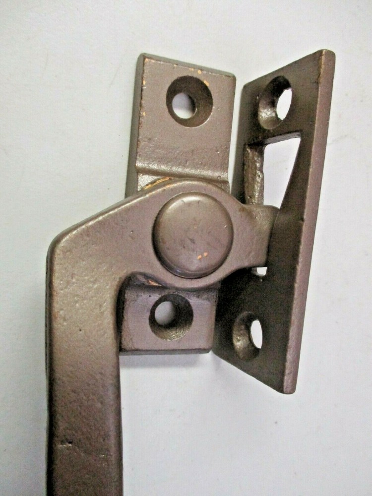 4587S Solid Brass Casement Window Bronze Locking Handle Left Hand Vintage 1950s