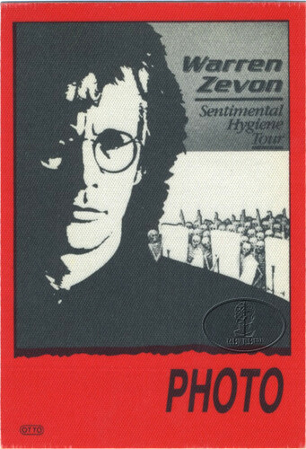 WARREN ZEVON 1987 Sentimental Hygiene Backstage Pass
