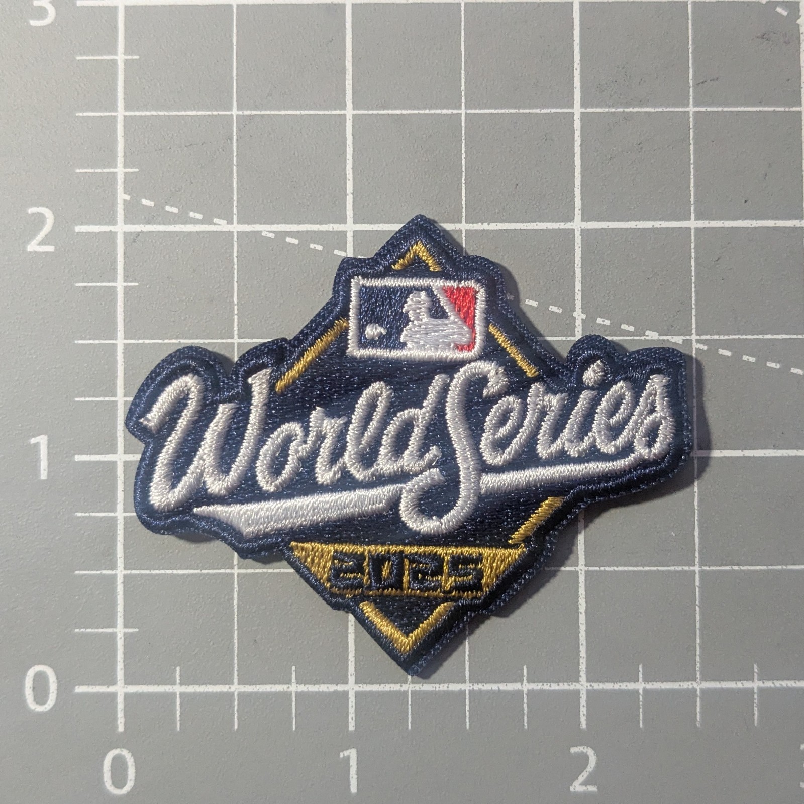 World Series 2025 Patch Dodgers Bluejays Baseball Embroidered Iron On 2x2.5"