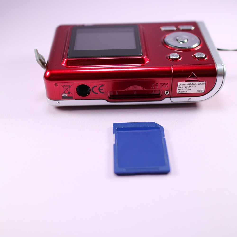 Technika SH-340T 3.1MP Compact Digital Camera Red Tested