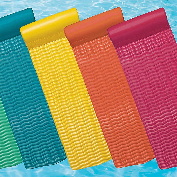 Frontgate Resort Collection Pool Float Sea Blue 2" Thick Foam Pillow