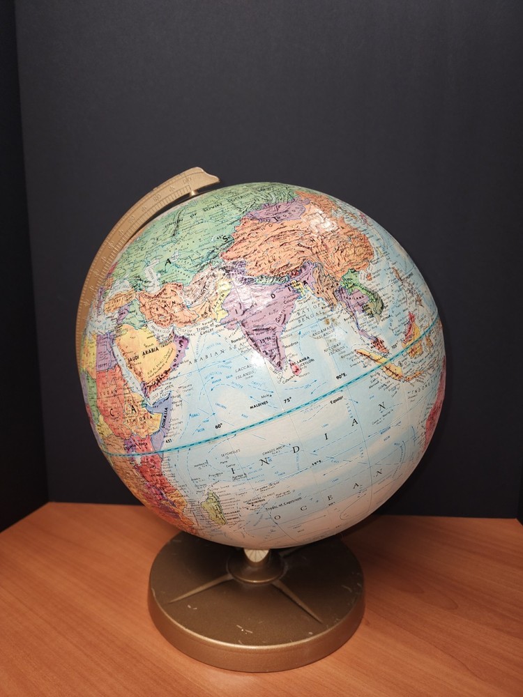 Vintage Replogle World Globe. Cold War Era