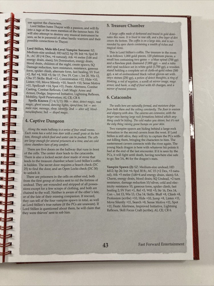 Fast Forward d20 RPG Treasure Quests NM